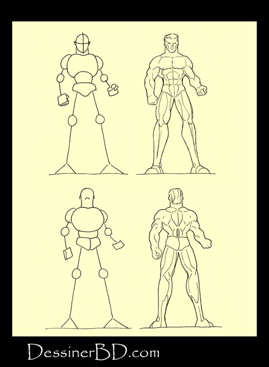 Tutoriel de dessin muscles et anatomie homme