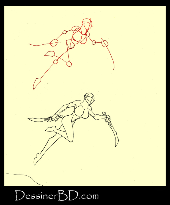 comment dessiner mouvement