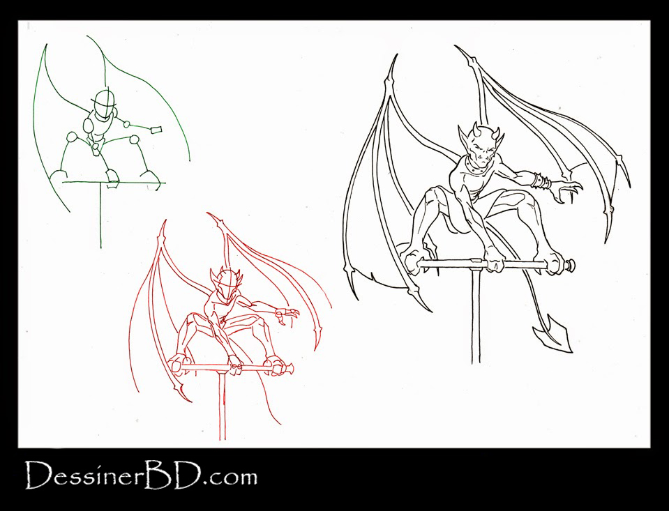 apprendre à dessiner un diablotin