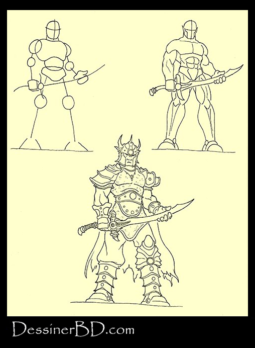 apprendre à dessiner seigneur de guerre orque