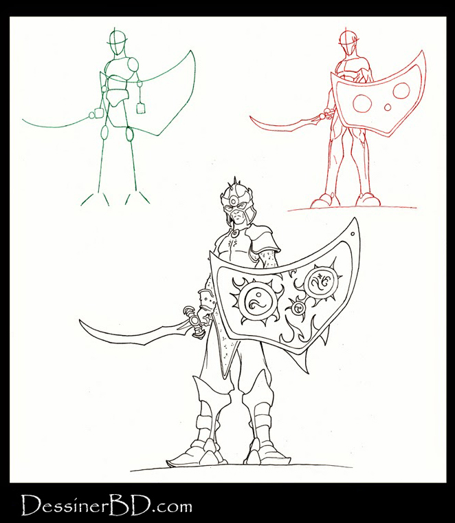 apprendre à dessiner un soldat elfe noir