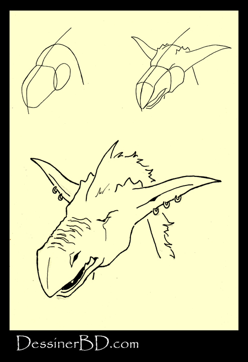 apprendre à dessiner un visage kobold