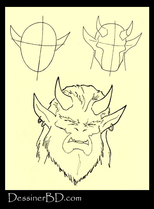 apprendre à dessiner un viasge troll