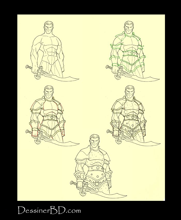 Apprendre à dessiner une armure de mailles lourde