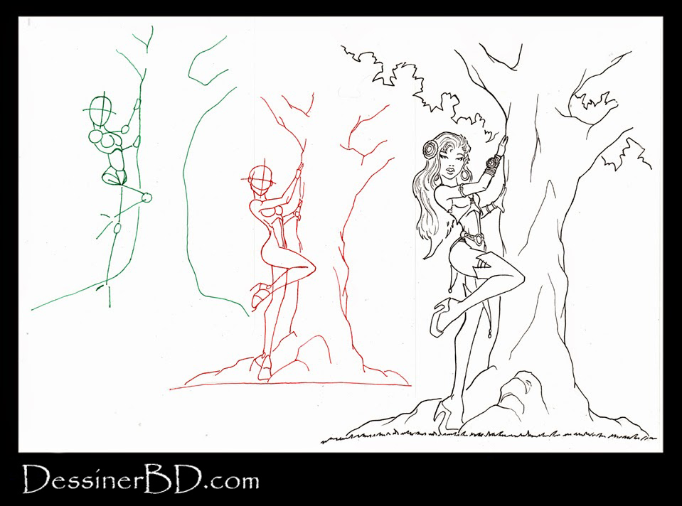 Tutoriel apprendre à dessiner une dryade