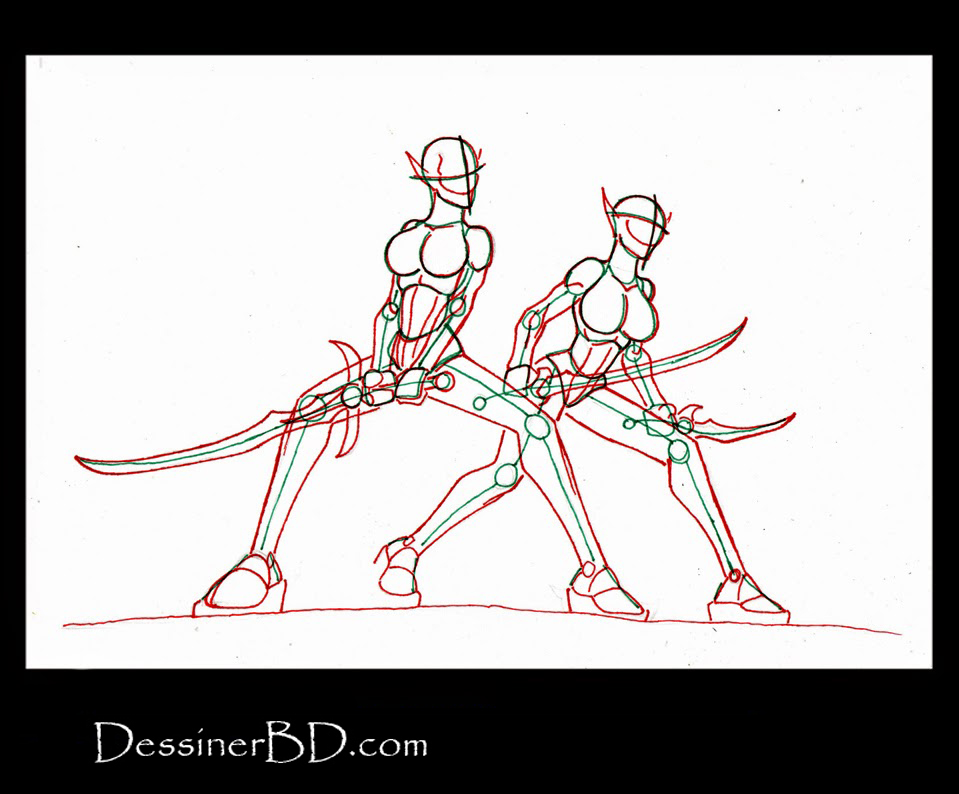 dessiner anatomie elfes noires