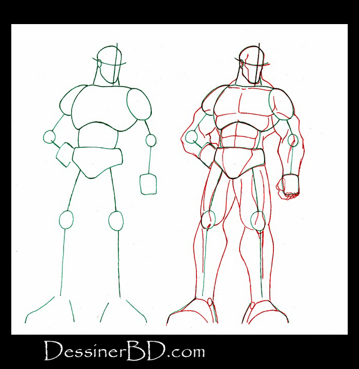 Dessiner muscles et anatomie homme