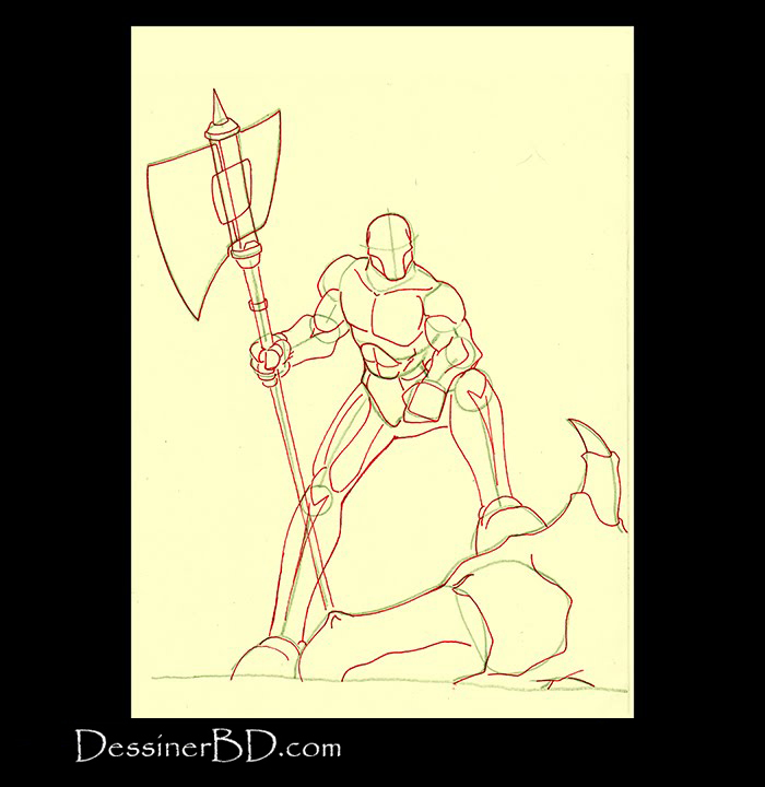 chasseur de dragons dessiner anatomie