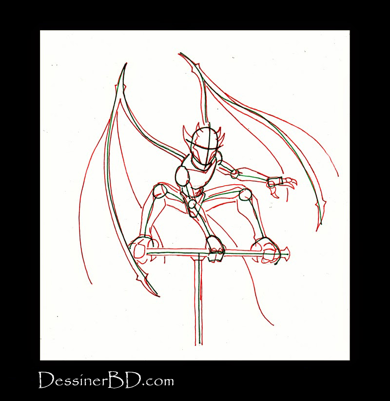 comment dessiner anatomie diablotin