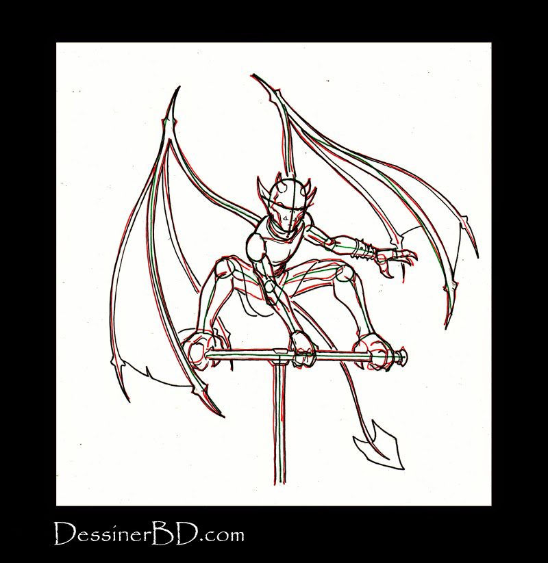 comment dessiner détails diablotin