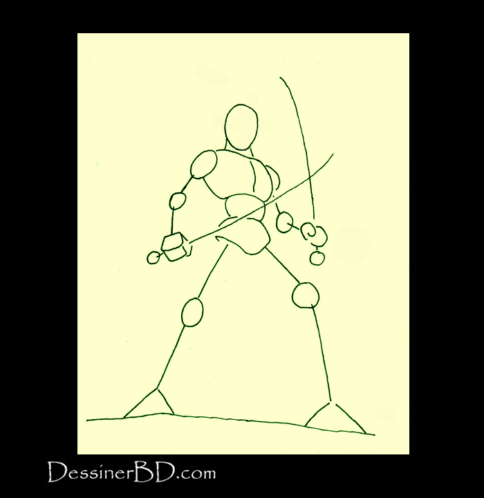 dessiner le pantin guide elfe rôdeur chantelame