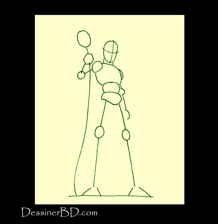 comment dessiner elfe sorcier charpente