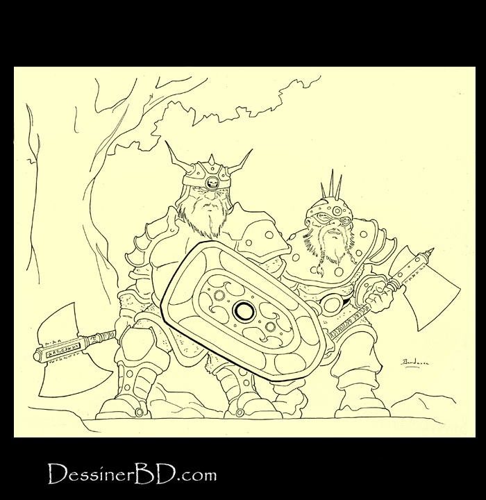 illustration finale groupe de nains