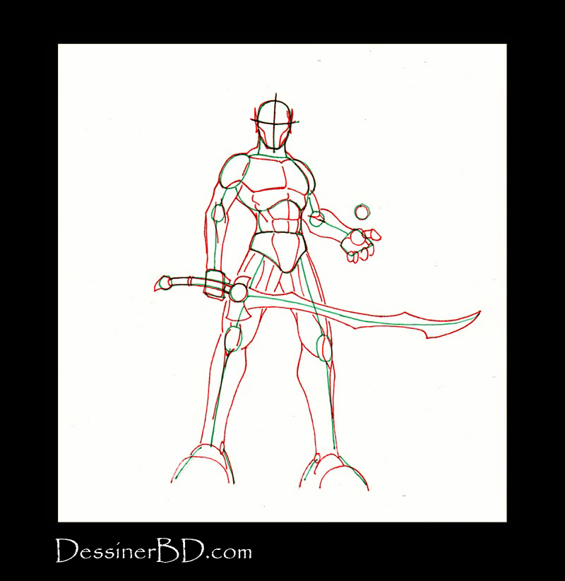 anatomie dessiner guerrier mage elfe noir