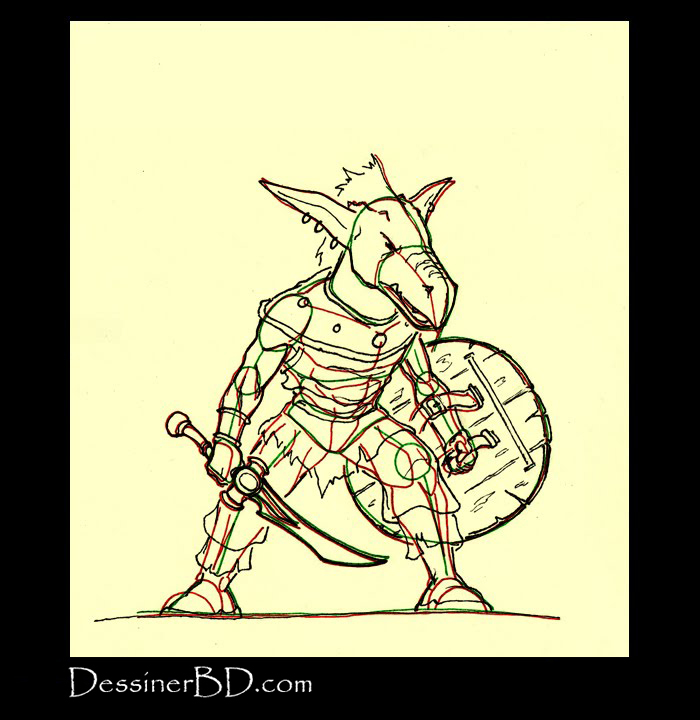 comment dessiner détails habits kobold