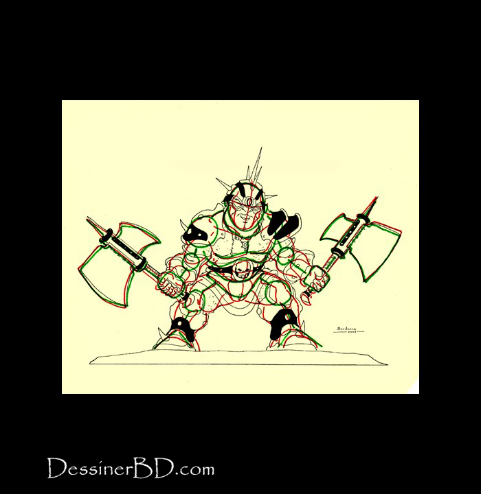 dessiner armure détails nain berserker