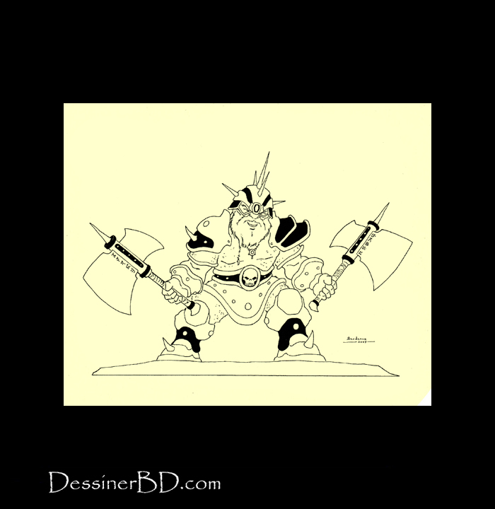 illustration finale nain berserker