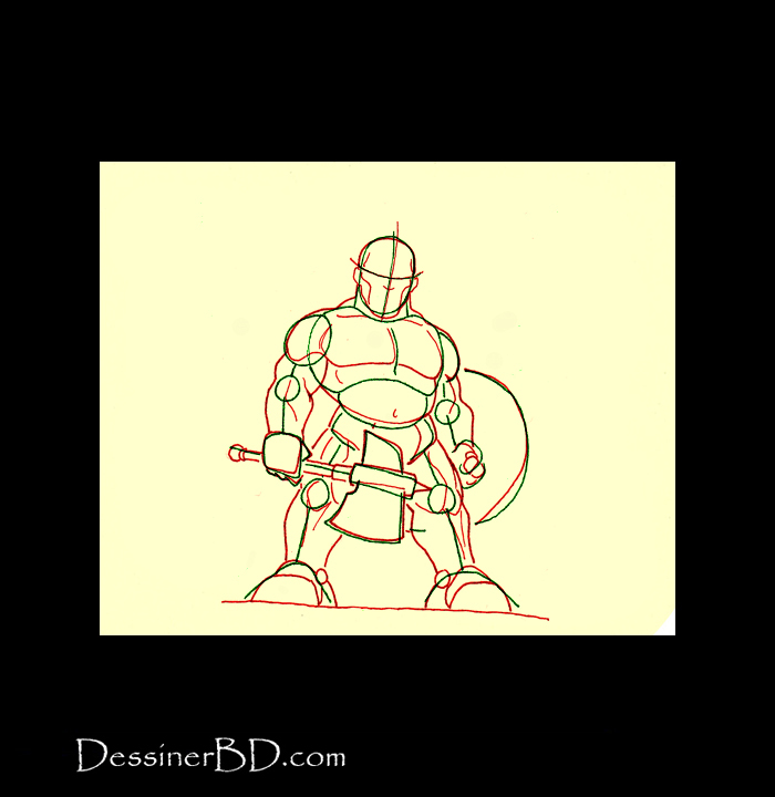 dessiner muscles anatomie nain guerrier