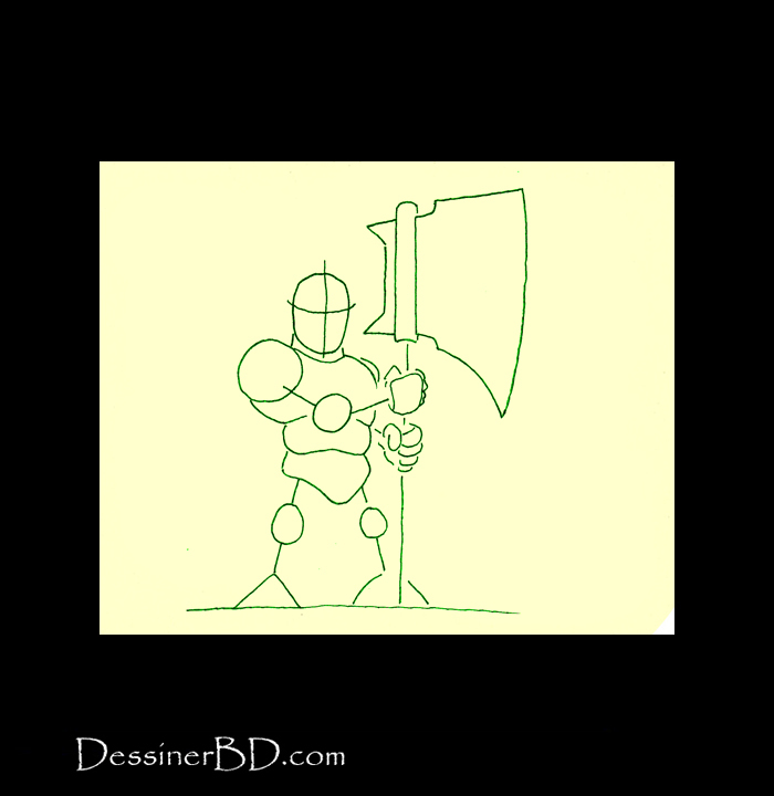 dessiner charpente nain tueur de trolls