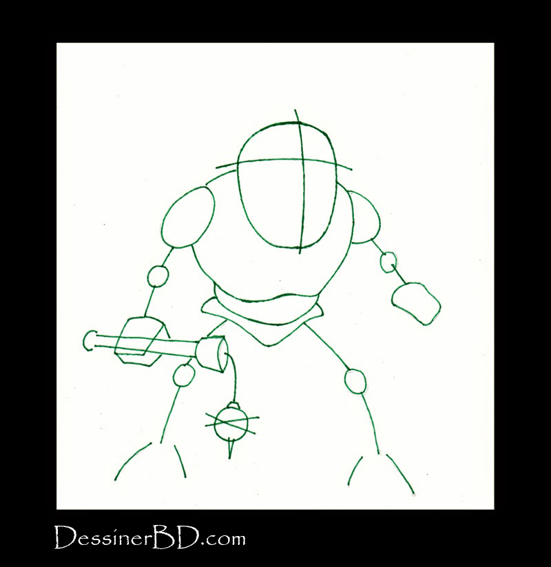 dessin charpente guide ogre des cavernes