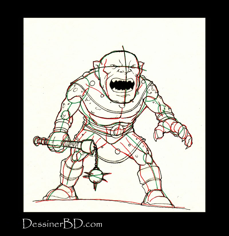 dessin habits détails ogre des cavernes