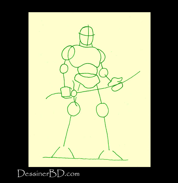 formes dessiner seigneur de guerre orque