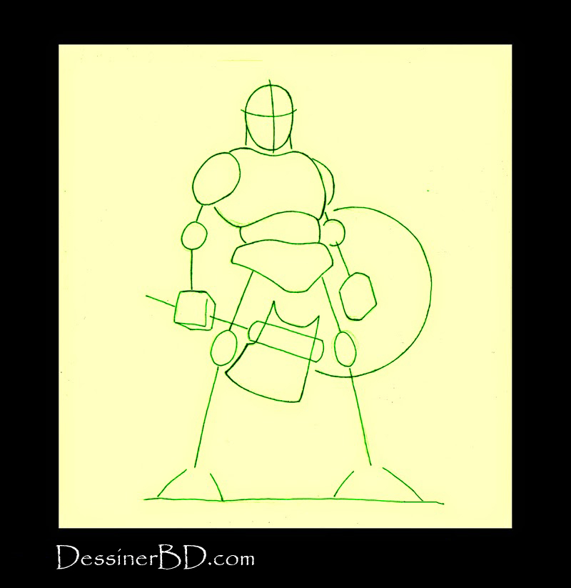 comment dessiner formes troll cornu