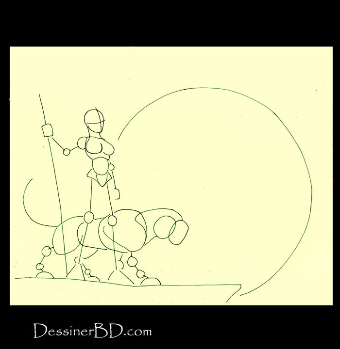 étape 1 crayonner guide