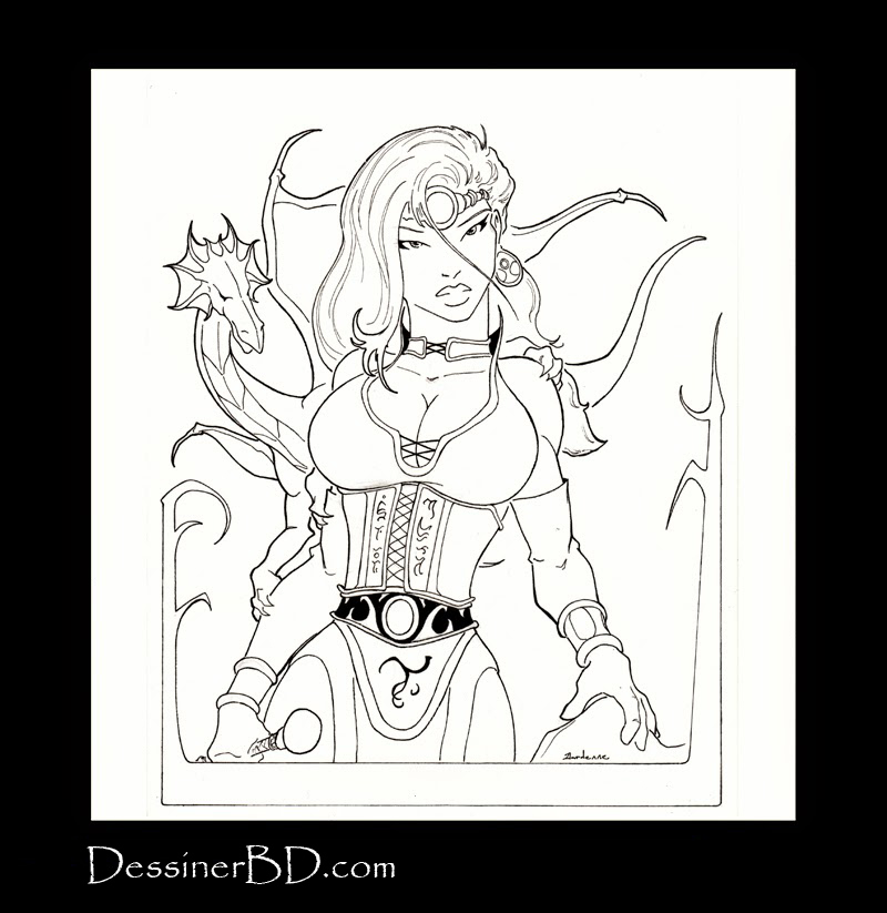 étape 4, dessin final