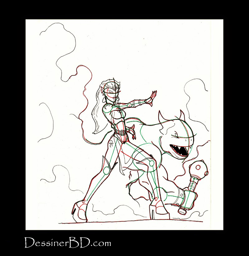 détails comment dessiner une invocatrice