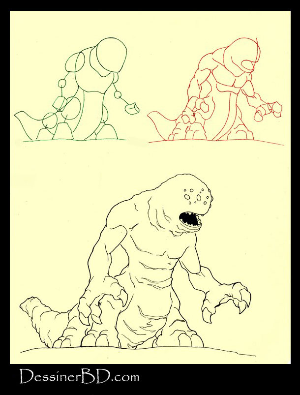 apprendre à dessiner un monstre infernal