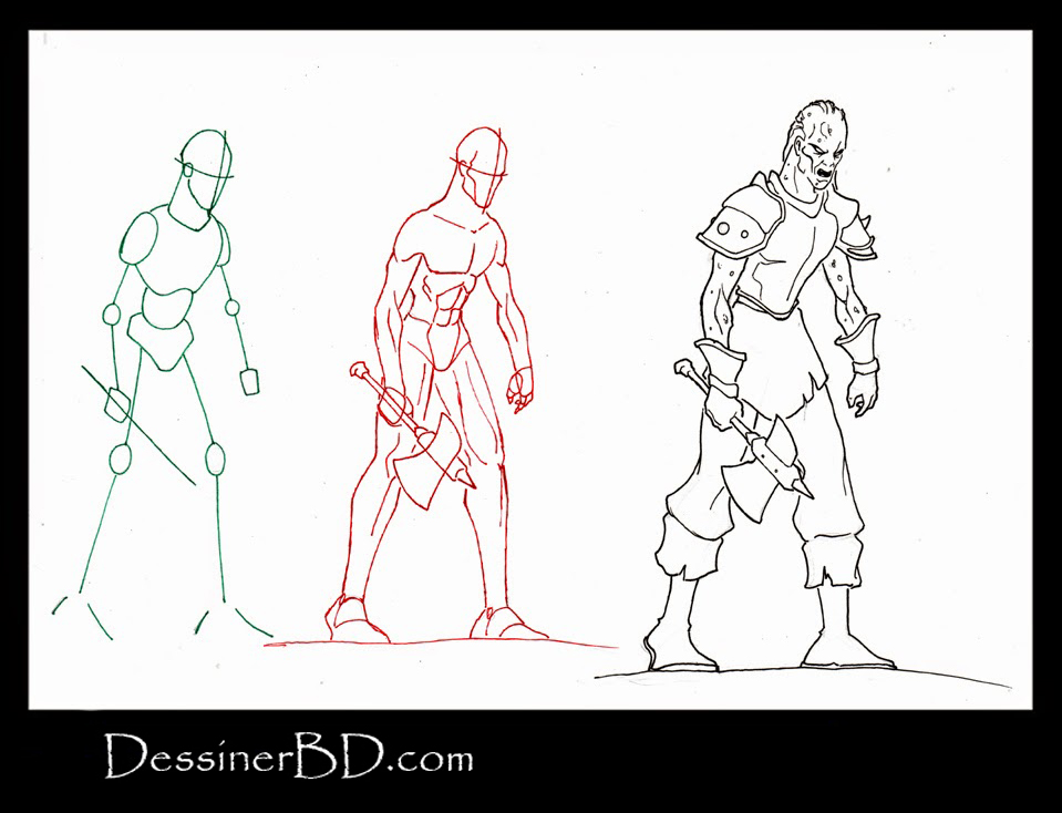 apprendre à dessiner un zombie