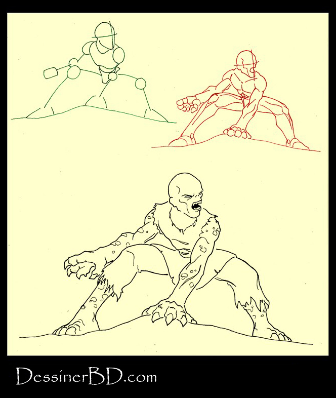 apprendre à dessiner une goule b