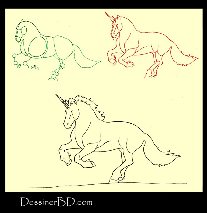 apprendre à dessiner une licorne