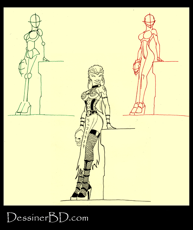 apprendre à dessiner une vampiresse