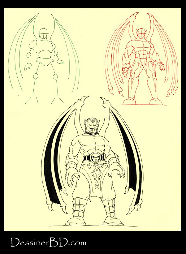 apprendre à dessiner un vampire chauve-souris