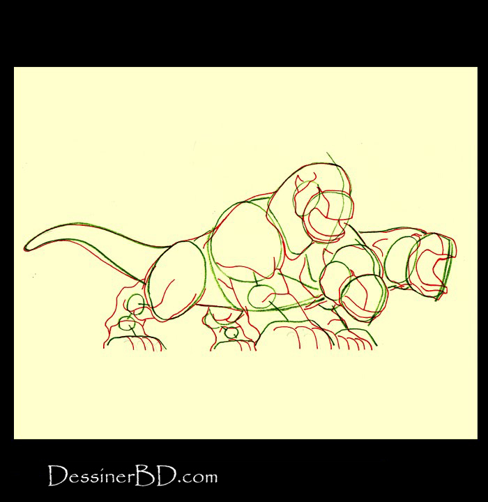 comment dessiner muscles cerbère