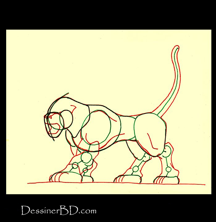 comment dessiner muscles chien noir hellhound