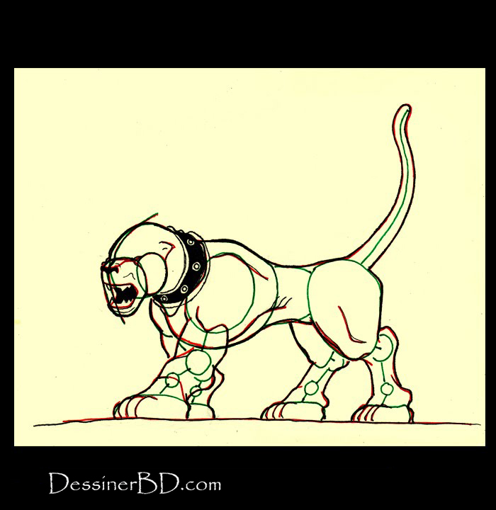 comment dessiner détails chien noir hellhound