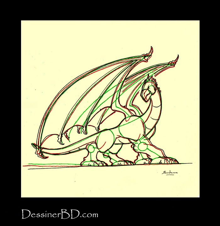 comment dessiner détails dragon B
