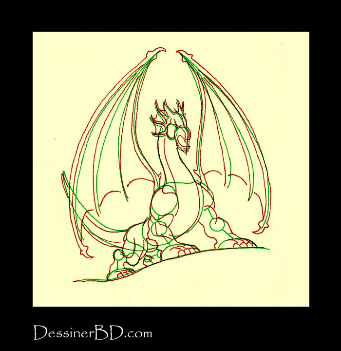 comment dessiner anatomie dragon B