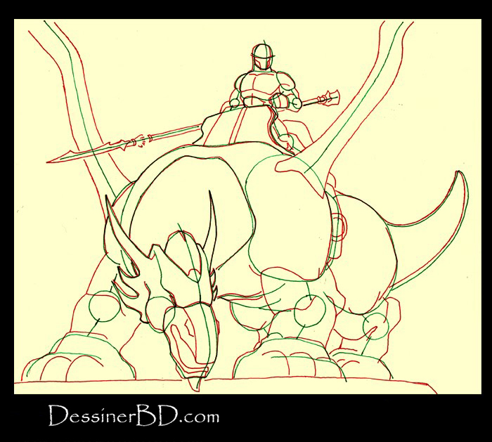 dessiner anatomie dragonnier et dragon