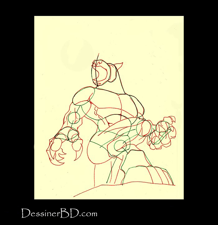 comment dessiner anatomie loup-garou b