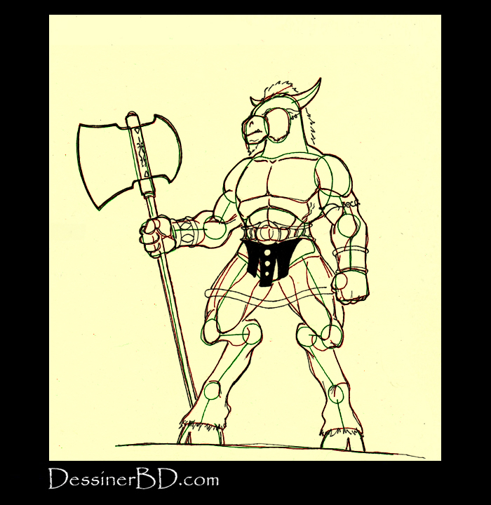 comment dessiner détails minotaure B