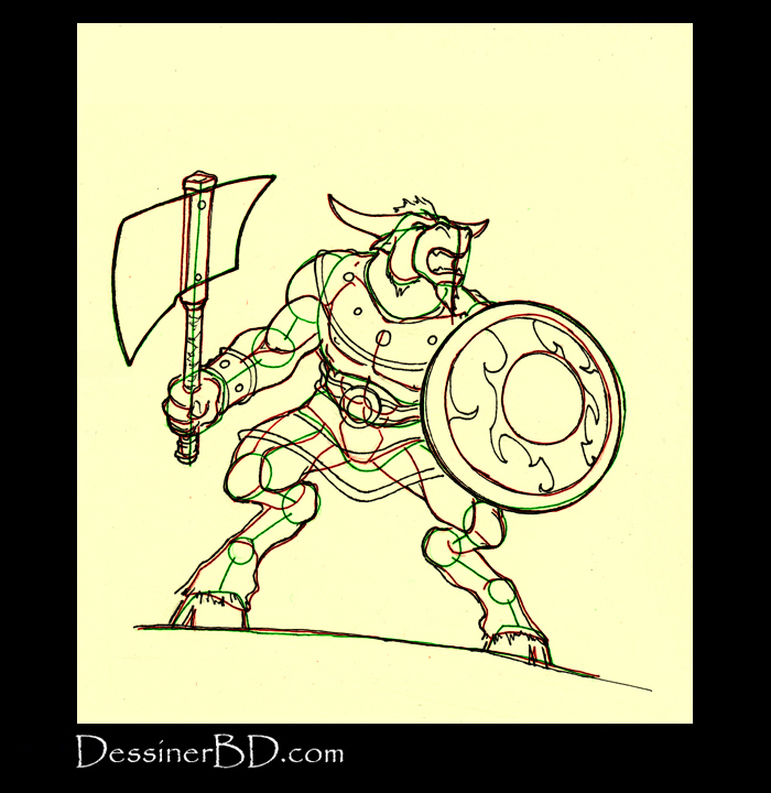 comment dessiner détails minotaure B