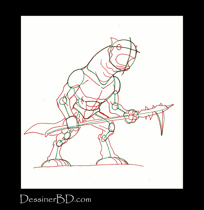 dessiner muscles anatomie monstre des cavernes