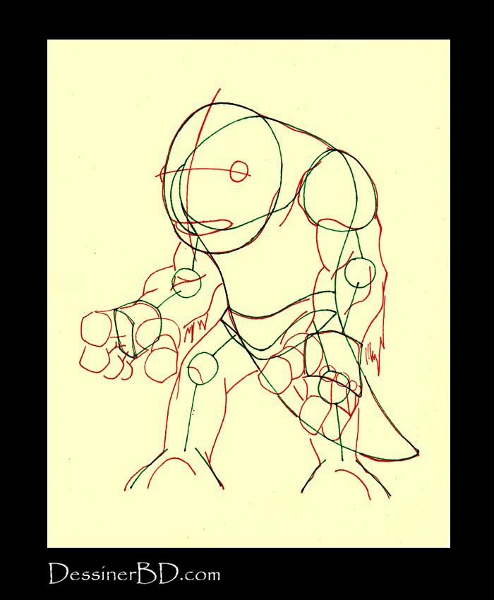 dessiner muscles anatomie monstre des marais