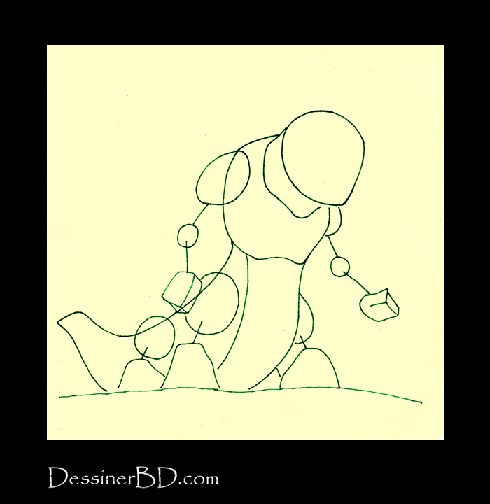 dessiner formes monstre infernal