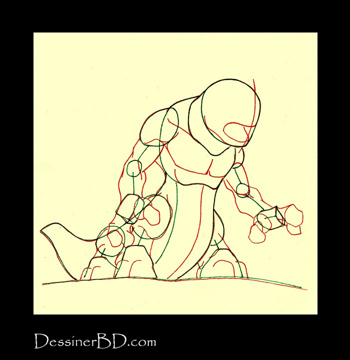 dessiner muscles anatomie monstre infernal