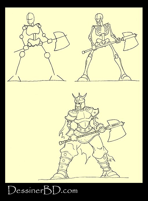 dessiner squelette mort-vivant c